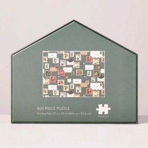 Hearth & Hand w/ Magnolia Christmas Stamp Puzzle 800 Pieces Holiday Preowned